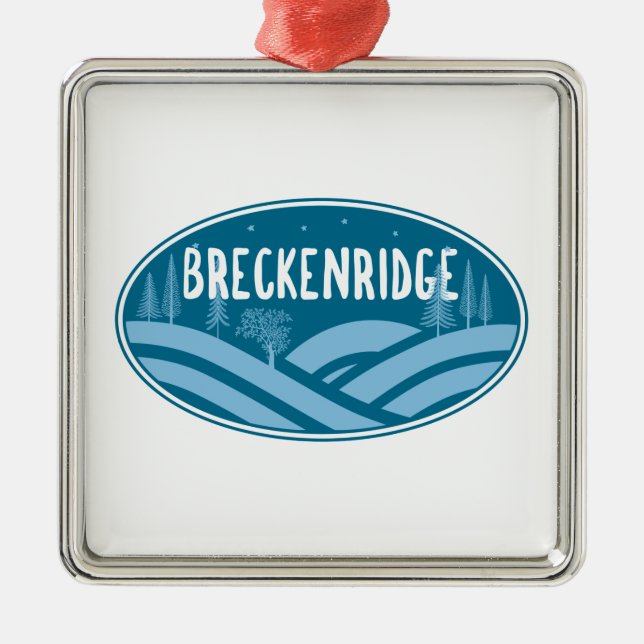 Breckenridge Colorado Outdoors Metal Ornament (Front)