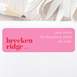Breckenridge Colorado resident Address Label