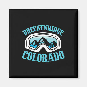 Breckenridge Colorado Ski Mountain Skiing Skier  Magnet