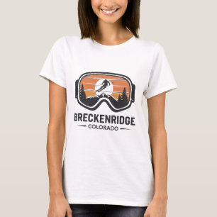 Breckenridge Colorado Ski Resort Retro Ski  T-Shirt