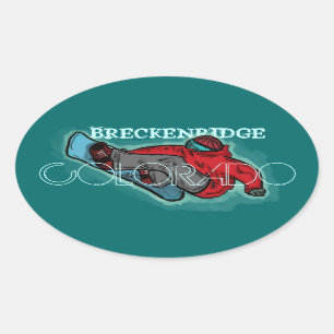 Breckenridge Colorado snowboarder shred stickers