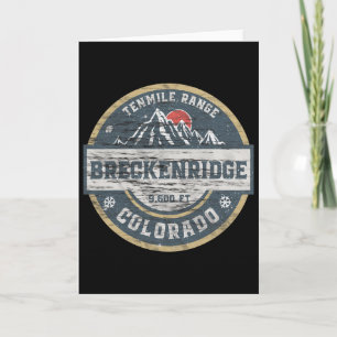 Breckenridge Colorado Tenmile Range Rocky Mountain Card