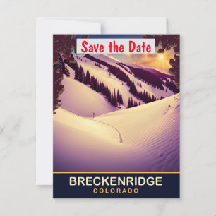 Breckenridge, Colorado, Travel Postcard, Save The Date