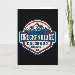 Breckenridge Colorado Vintage Dge Mountain Hiking Card