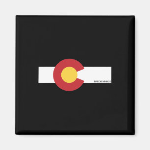 Breckenridge Colorado X Co Flag  Magnet