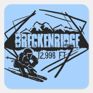 Breckenridge elevation ski stickers