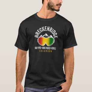 Breckenridge Rasta Reggae Colorado Ski And Snowboa T-Shirt