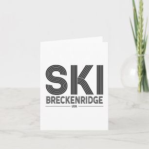 Breckenridge Ski Resort Usa Rocky Mountains Americ Card