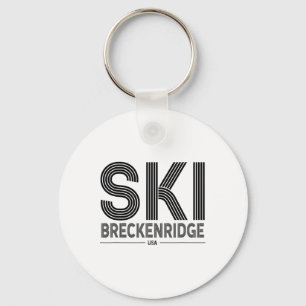 Breckenridge Ski Resort Usa Rocky Mountains Americ Keychain