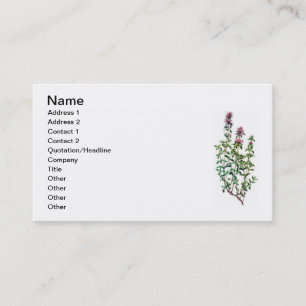 breckland thyme business card