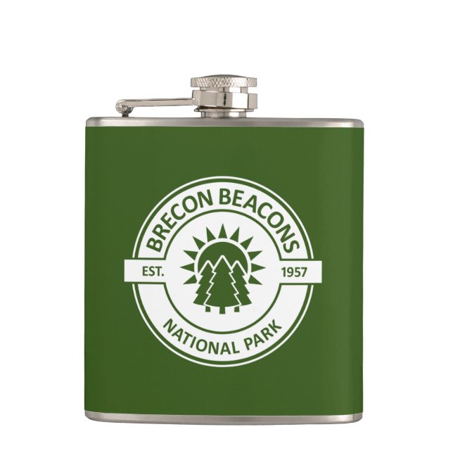 Brecon Beacons National Park Hip Flask (Front)