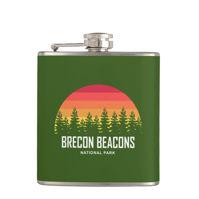 Brecon Beacons National Park Hip Flask (Front)