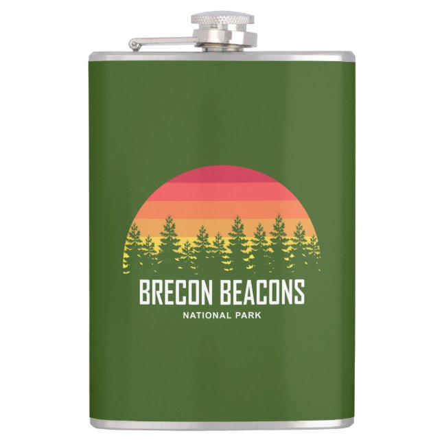 Brecon Beacons National Park Hip Flask (Front)