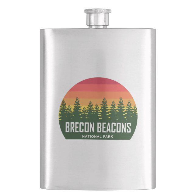 Brecon Beacons National Park Hip Flask (Front)