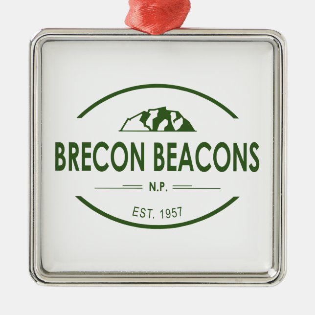 Brecon Beacons National Park Metal Ornament (Front)