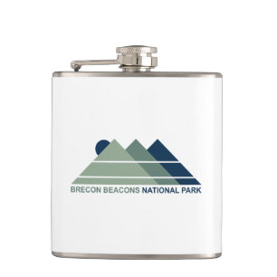 Brecon Beacons National Park Mountain Sun Hip Flask
