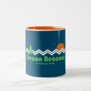 Brecon Beacons National Park Retro Two-Tone Coffee Mug