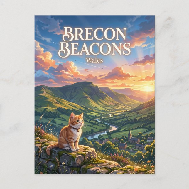 Brecon Beacons Wales Postcard (Front)