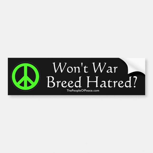 Breeding Hatred Bumper Sticker (Front)