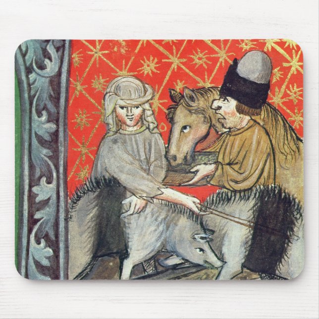Breeding pigs and horses mouse pad (Front)