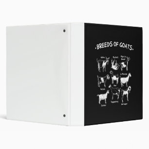 Breeds Of Goats Farmer Goat Gift Binder
