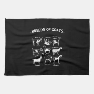 Breeds Of Goats Farmer Goat Gift Kitchen Towel