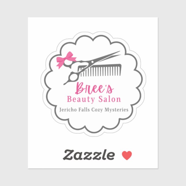 Bree's Beauty Salon Logo Sticker (Feuille)