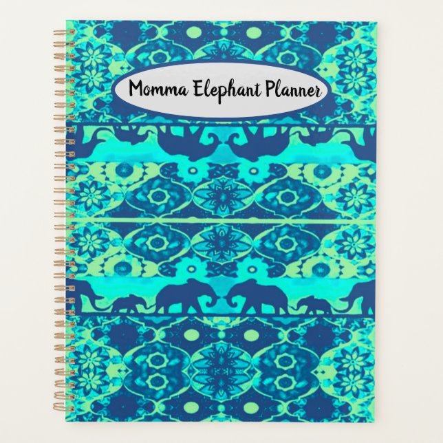 Breeze Momma Elephant Planner (Front)