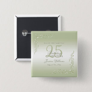 Breezeway Decoration 25th Birthday 2 Inch Square Button