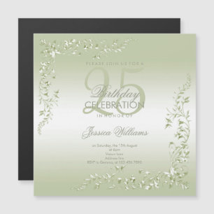 Breezeway Decoration 25th Birthday Magnetic Invitation