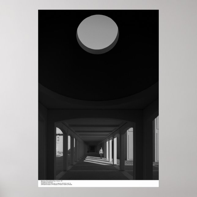 Breezeway, Dome and Small Figure, February, 1967 Poster (Front)