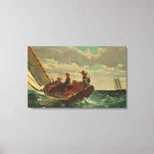 Breezing Up (A Fair Wind) 1873-76 Canvas Print