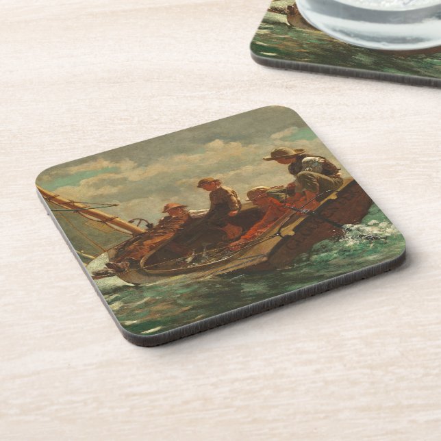 Breezing Up (A Fair Wind) 1873-76 Coaster (Left Side)