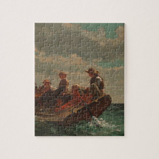 Breezing Up (A Fair Wind) by Winslow Homer Jigsaw Puzzle (Vertical)