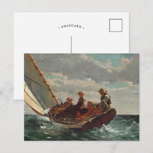 Breezing Up (A Fair Wind)   Winslow Homer Postcard