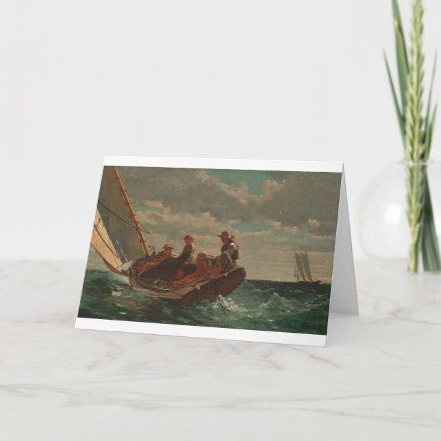 Breezing Up Winslow Homer Card (Front)
