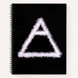 Breezy Air Element Alchemy Symbol Spiral Notebook