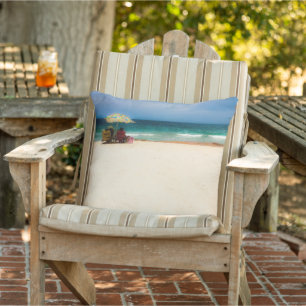 Breezy Day at the Beach Outdoor Pillow