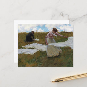 Breezy Day by Charles Courtney Curran Holiday Postcard