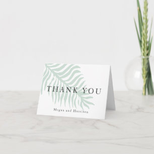 Breezy Fern wedding Thank You Card