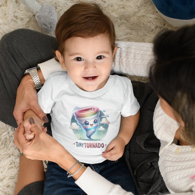 Breezy Fun - Colourful Tiny Tornado  Toddler T-shirt (Creator Uploaded)