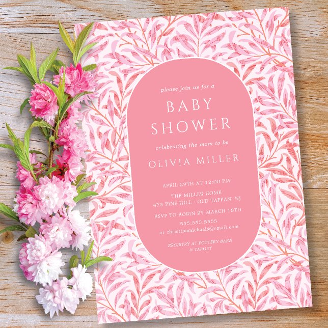 Breezy Leaf Baby Shower Invitation (Creator Uploaded)