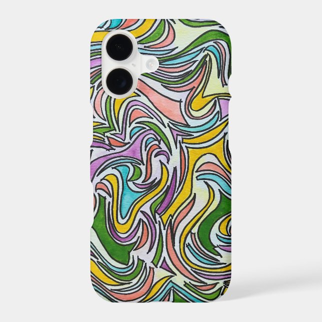 Breezy Veranda-Hand Painted Abstract Watercolor  (Back)