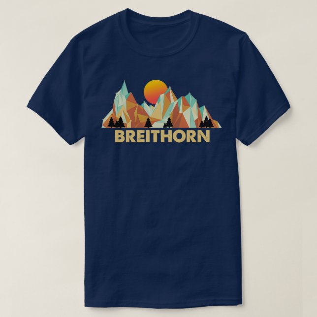 Breithorn mountain climbing gift T-Shirt (Design Front)