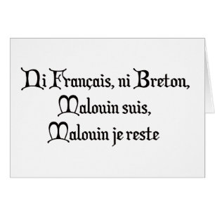 BREIZH BRETAGNE BRITAIN malouin