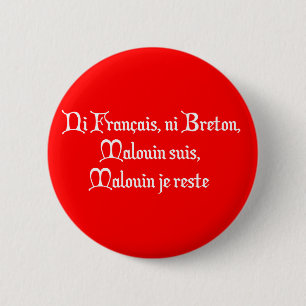 BREIZH BRETAGNE BRITAIN malouin 2 Inch Round Button