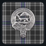 Breizh Crest & Tartan National Breizh Square Sticker<br><div class="desc">Breizh Crest & Tartan National Breizh</div>