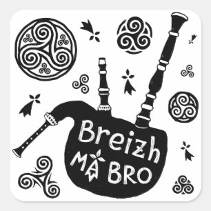 Breizh ma Bro Square Sticker
