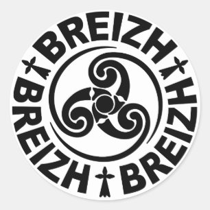 Breizh Triskel Classic Round Sticker