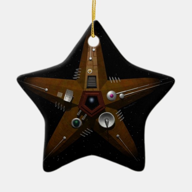 Brell Star 2 Ceramic Ornament (Front)